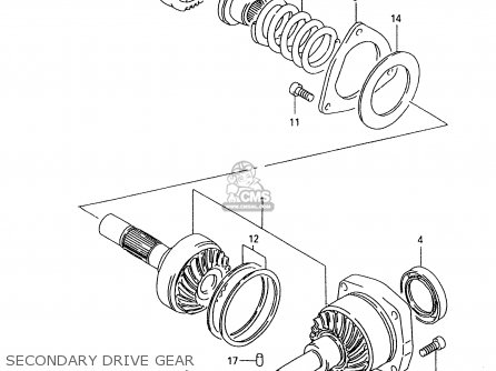SECONDARY DRIVE GEAR - VL1500 1999 (X)