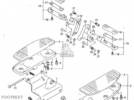 FOOTREST - VL1500 1999 (X)