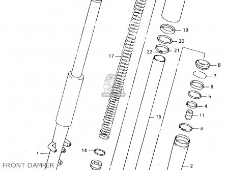 FRONT DAMPER - VL1500 1999 (X)