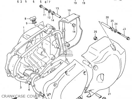 CRANKCASE COVER - VL1500 1999 (X)