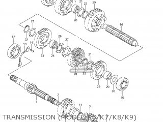 TRANSMISSION (MODEL K6/K7/K8/K9) - VL1500 BOULEVARD C90 2005 (K5) USA (E03)