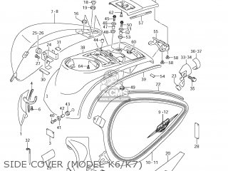 SIDE COVER (MODEL K6/K7) - VL1500 BOULEVARD C90 2006 (K6) USA (E03)