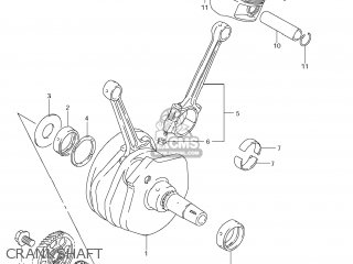 CRANKSHAFT - VL1500 BOULEVARD C90 2007 (K7) USA (E03)