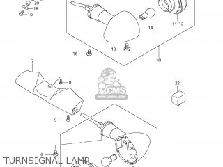 TURNSIGNAL LAMP - VL1500 BOULEVARD C90 2007 (K7) USA (E03)