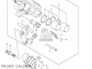 FRONT CALIPER - VL1500 BOULEVARD C90 2009 (K9) USA (E03)