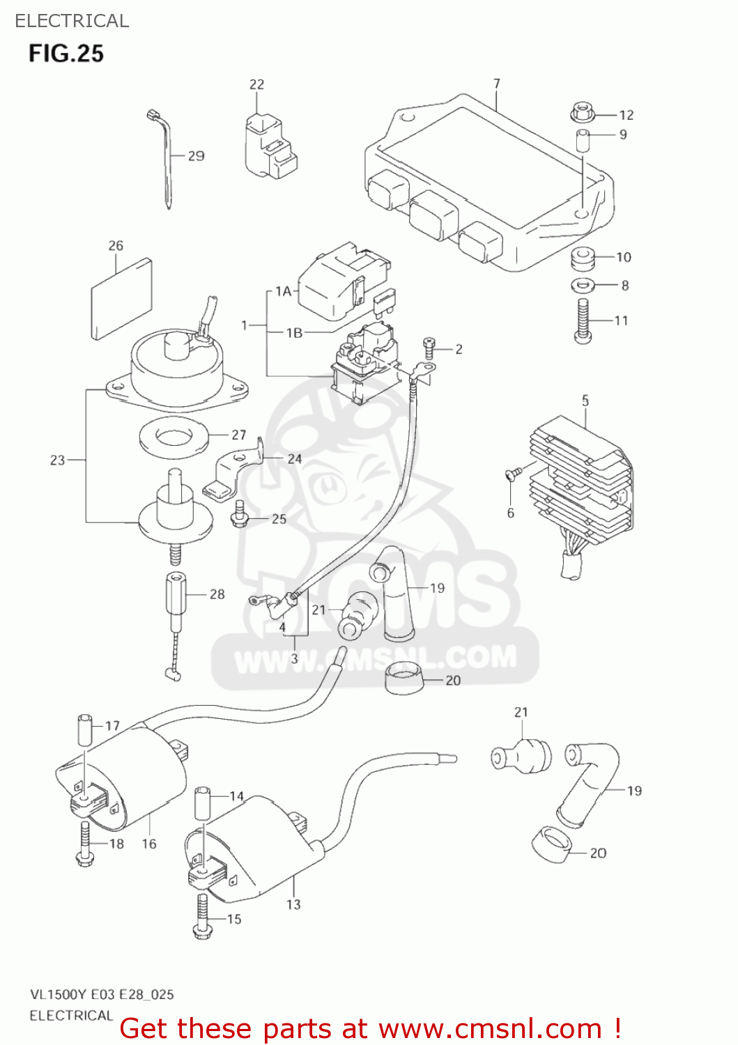 ELECTRICAL VL1500 INTRUDER 1998 (W) USA (E03)