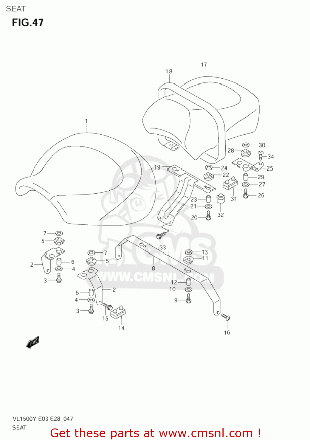 SEAT VL1500 INTRUDER 1998 (W) USA (E03)