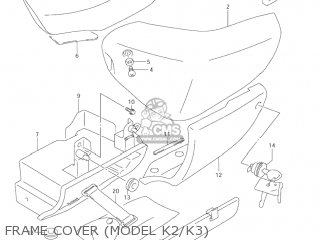 FRAME COVER (MODEL K2/K3) - VL1500 INTRUDER 1998 (W) USA (E03)
