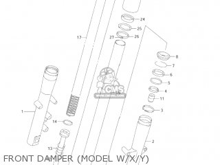 FRONT DAMPER (MODEL W/X/Y) - VL1500 INTRUDER 1998 (W) USA (E03)