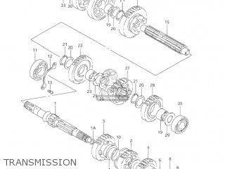TRANSMISSION - VL1500 INTRUDER 1998 (W) USA (E03)