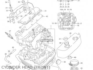 CYLINDER HEAD (FRONT) - VL1500 INTRUDER 2000 (Y) USA (E03)