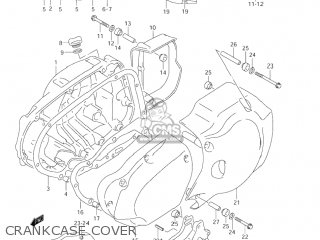 CRANKCASE COVER - VL1500 INTRUDER 2001 (K1) USA (E03)