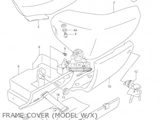 FRAME COVER (MODEL W/X) - VL1500 INTRUDER 2001 (K1) USA (E03)