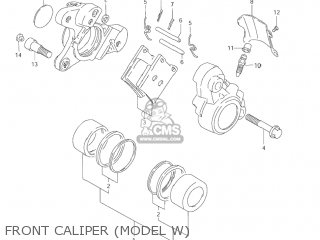 FRONT CALIPER (MODEL W) - VL1500 INTRUDER 2001 (K1) USA (E03)