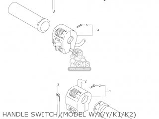 HANDLE SWITCH (MODEL W/X/Y/K1/K2) - VL1500 INTRUDER 2001 (K1) USA (E03)