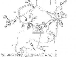WIRING HARNESS (MODEL W/X) - VL1500 INTRUDER 2001 (K1) USA (E03)