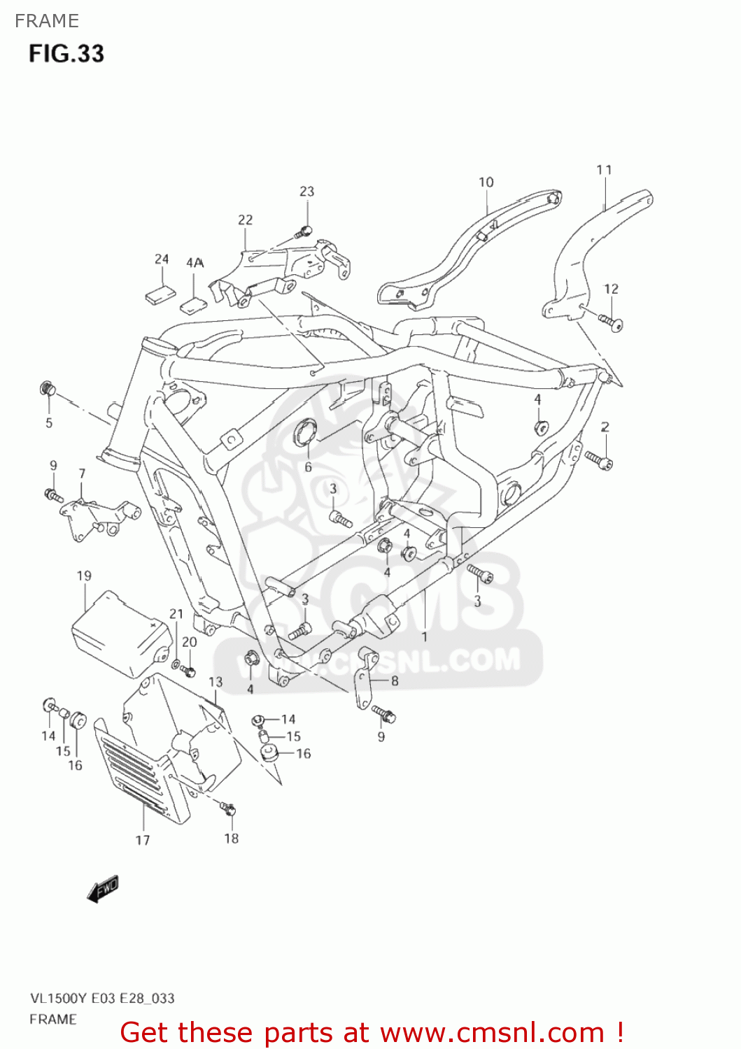 FRAME VL1500 INTRUDER 2002 (K2) USA (E03)