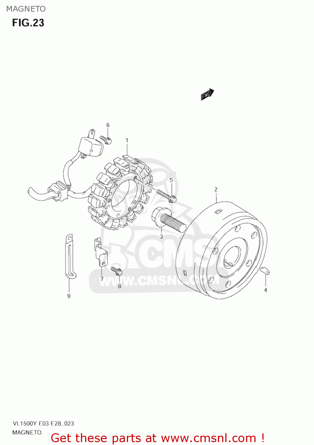 MAGNETO VL1500 INTRUDER 2002 (K2) USA (E03)