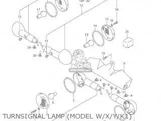 TURNSIGNAL LAMP (MODEL W/X/Y/K1) - VL1500 INTRUDER 2002 (K2) USA (E03)