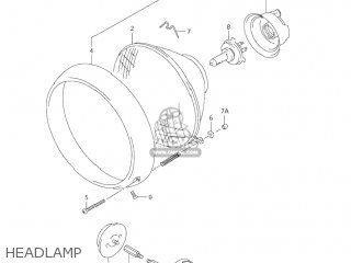 HEADLAMP - VL1500 INTRUDER 2003 (K3) USA (E03)