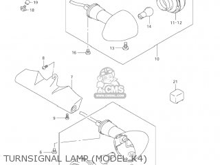 TURNSIGNAL LAMP (MODEL K4) - VL1500 INTRUDER 2003 (K3) USA (E03)