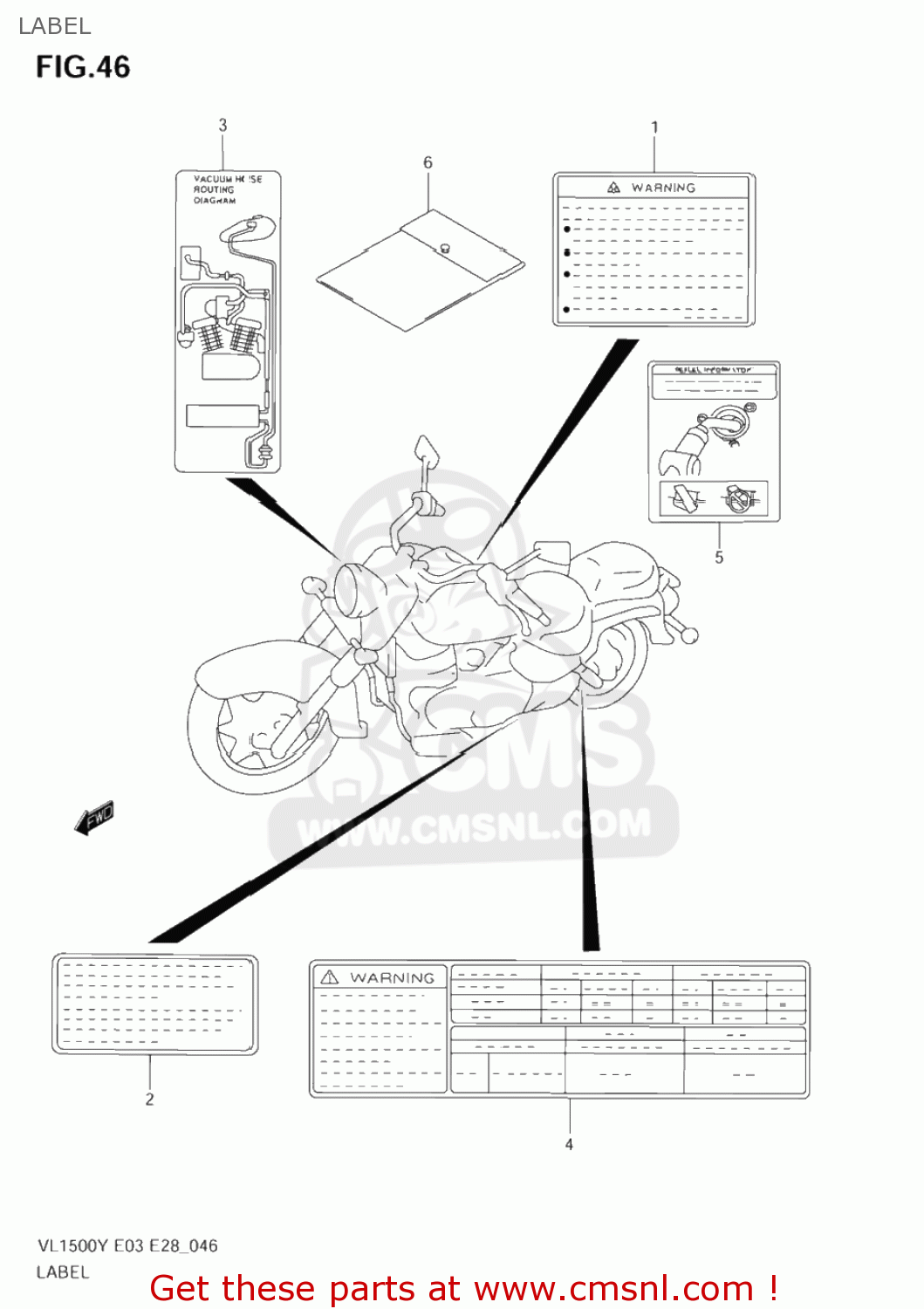 LABEL VL1500 INTRUDER 2004 (K4) USA (E03)