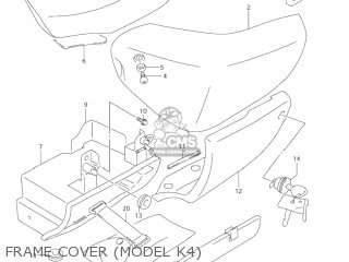 FRAME COVER (MODEL K4) - VL1500 INTRUDER 2004 (K4) USA (E03)