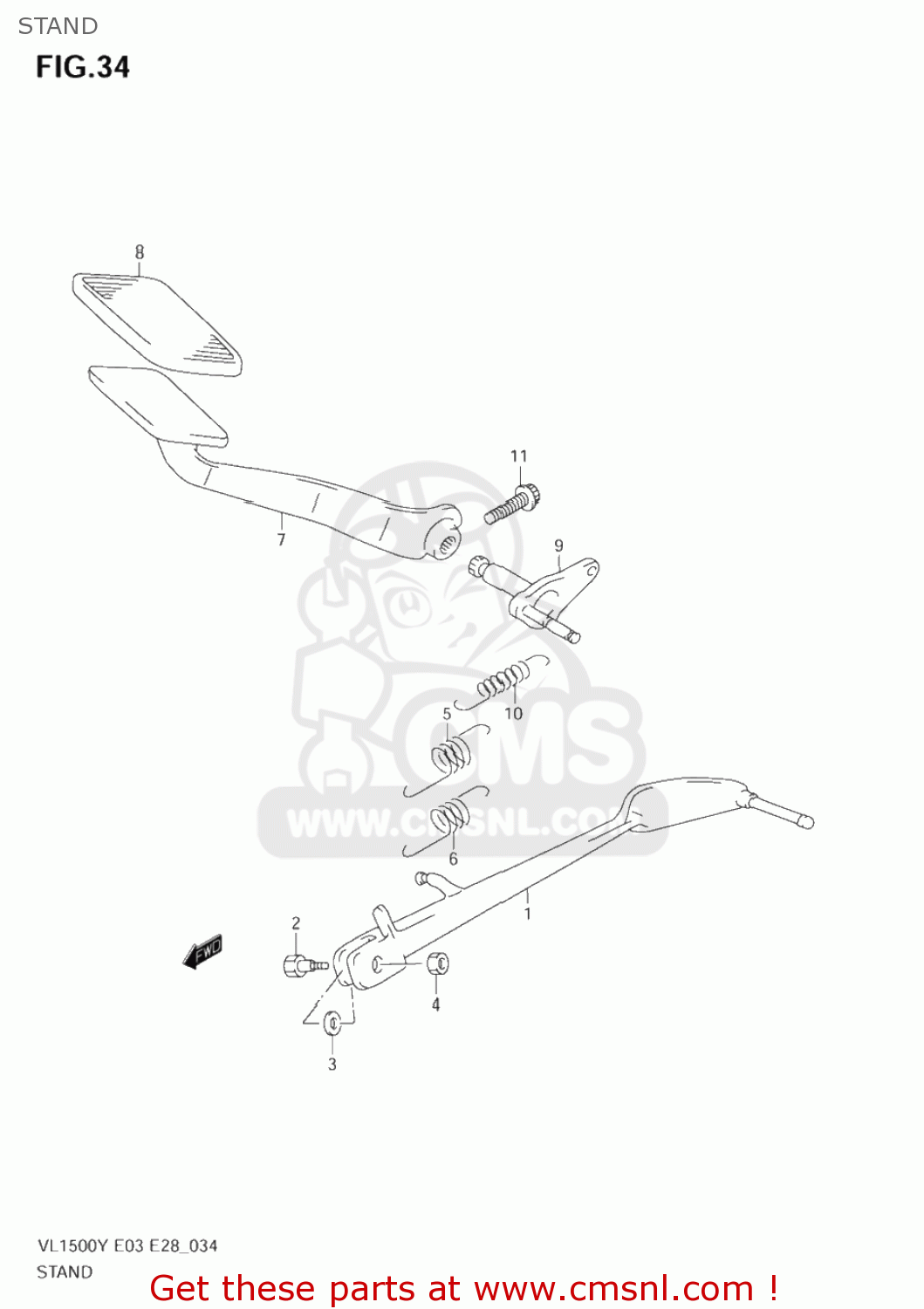 STAND VL1500B INTRUDER 1998 (W) USA (E03)
