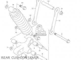 REAR CUSHION LEVER - VL1500B INTRUDER 1998 (W) USA (E03)