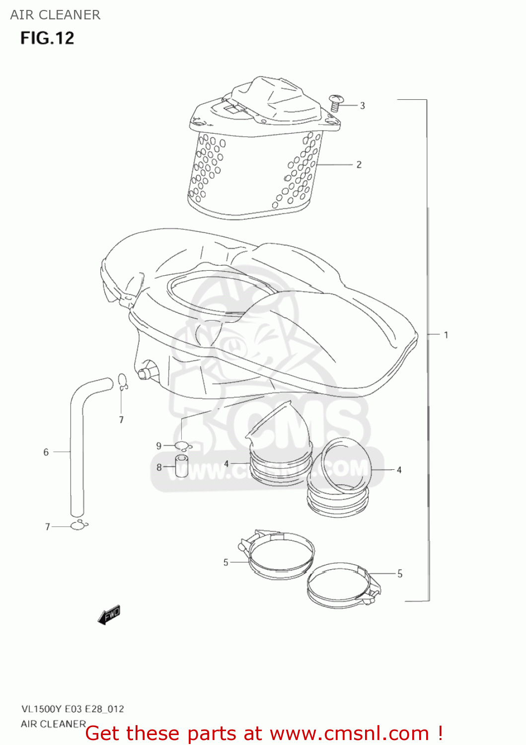 AIR CLEANER VL1500B INTRUDER 1999 (X) USA (E03)
