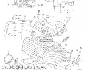 CYLINDER HEAD (REAR) - VL1500B INTRUDER 1999 (X) USA (E03)