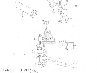 HANDLE LEVER - VL1500B INTRUDER 1999 (X) USA (E03)