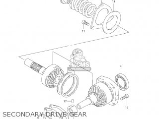 SECONDARY DRIVE GEAR - VL1500B INTRUDER 2000 (Y) USA (E03)