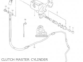 CLUTCH MASTER CYLINDER - VL1500B INTRUDER 2001 (K1) USA (E03)