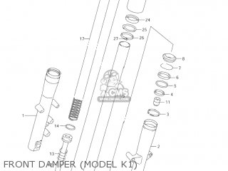 FRONT DAMPER (MODEL K1) - VL1500B INTRUDER 2001 (K1) USA (E03)
