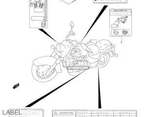 LABEL - VL1500B INTRUDER 2001 (K1) USA (E03)