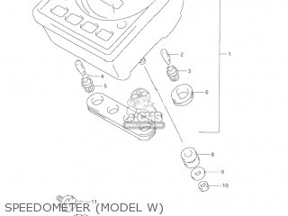 SPEEDOMETER (MODEL W) - VL1500B INTRUDER 2001 (K1) USA (E03)