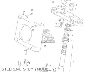STEERING STEM (MODEL Y) - VL1500B INTRUDER 2001 (K1) USA (E03)