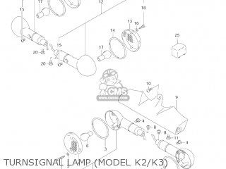 TURNSIGNAL LAMP (MODEL K2/K3) - VL1500B INTRUDER 2002 (K2) USA (E03)