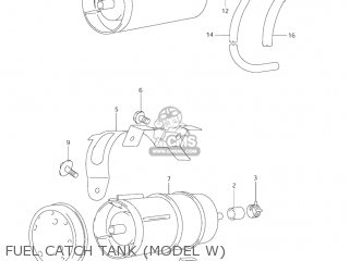 FUEL CATCH TANK (MODEL W) - VL1500B INTRUDER 2003 (K3) USA (E03)