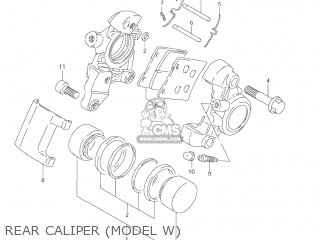 REAR CALIPER (MODEL W) - VL1500B INTRUDER 2003 (K3) USA (E03)
