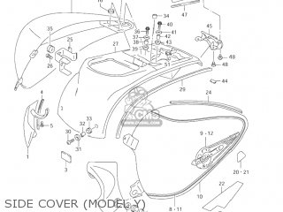 SIDE COVER (MODEL Y) - VL1500B INTRUDER 2003 (K3) USA (E03)