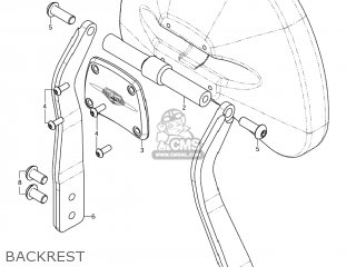 BACKREST - VL1500T BOULEVARD C90 2005 (K5) USA (E03)