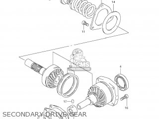 SECONDARY DRIVE GEAR - VL1500T BOULEVARD C90 2005 (K5) USA (E03)