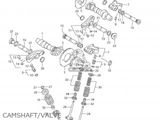 CAMSHAFT/VALVE - VL1500T BOULEVARD C90 2007 (K7) USA (E03)