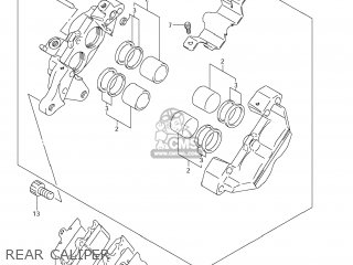 REAR CALIPER - VL1500T BOULEVARD C90 2007 (K7) USA (E03)