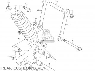 REAR CUSHION LEVER - VL1500T BOULEVARD C90 2007 (K7) USA (E03)