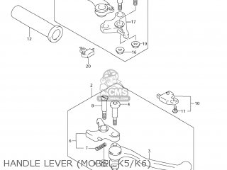 HANDLE LEVER (MODEL K5/K6) - VL1500T BOULEVARD C90 2009 (K9) USA (E03)
