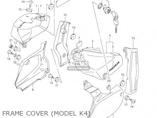 FRAME COVER (MODEL K4) - VL800 BOULEVARD C50 2005 (K5) CALIFORNIA (E33)