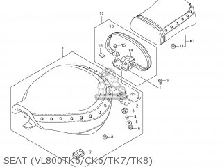 Suzuki VL800 BOULEVARD C50 2006 (K6) USA (E03) parts lists and schematics